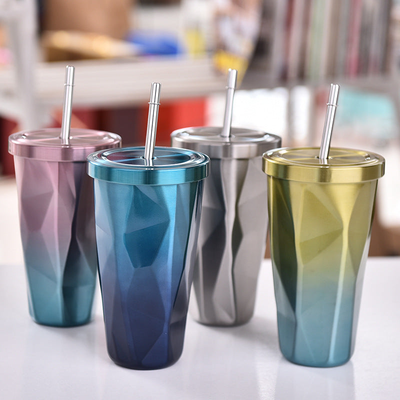 Vaso de acero inoxidable con aislamiento al vacío y color degradado
