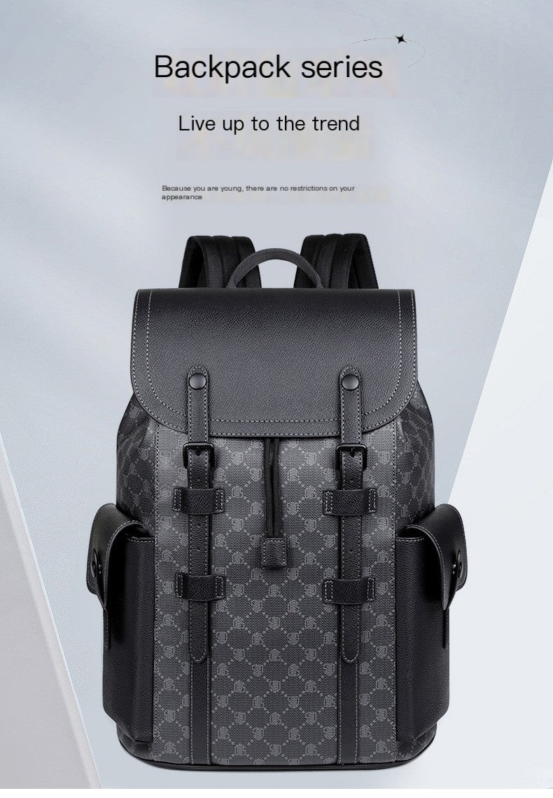 Mochila para portátil de gran capacidad para hombre, ideal para viajes de negocios.