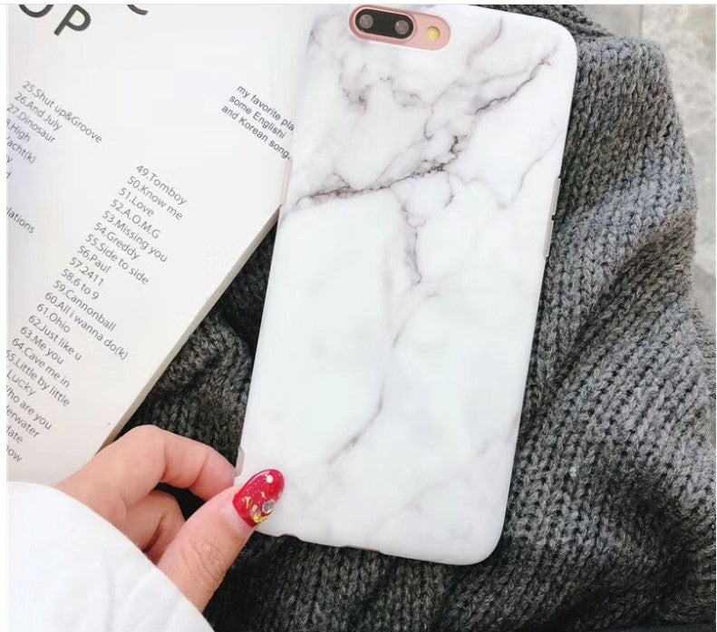 Funda de lujo con diseño de mármol para iPhone 7/X/6/8 Plus