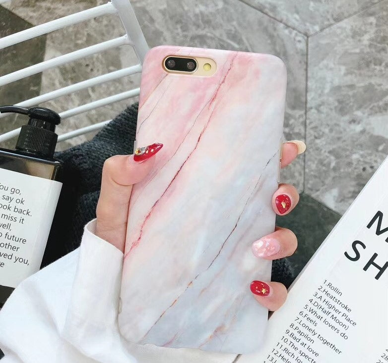 Luxury Marble Phone Case for iPhone 7/8/X Series