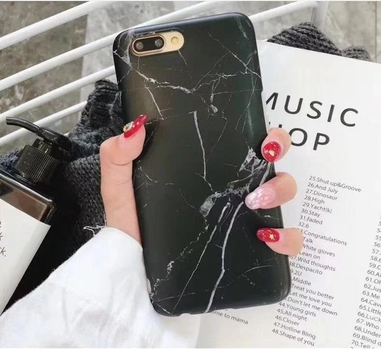 Funda de lujo con diseño de mármol para iPhone 7/X/6/8 Plus